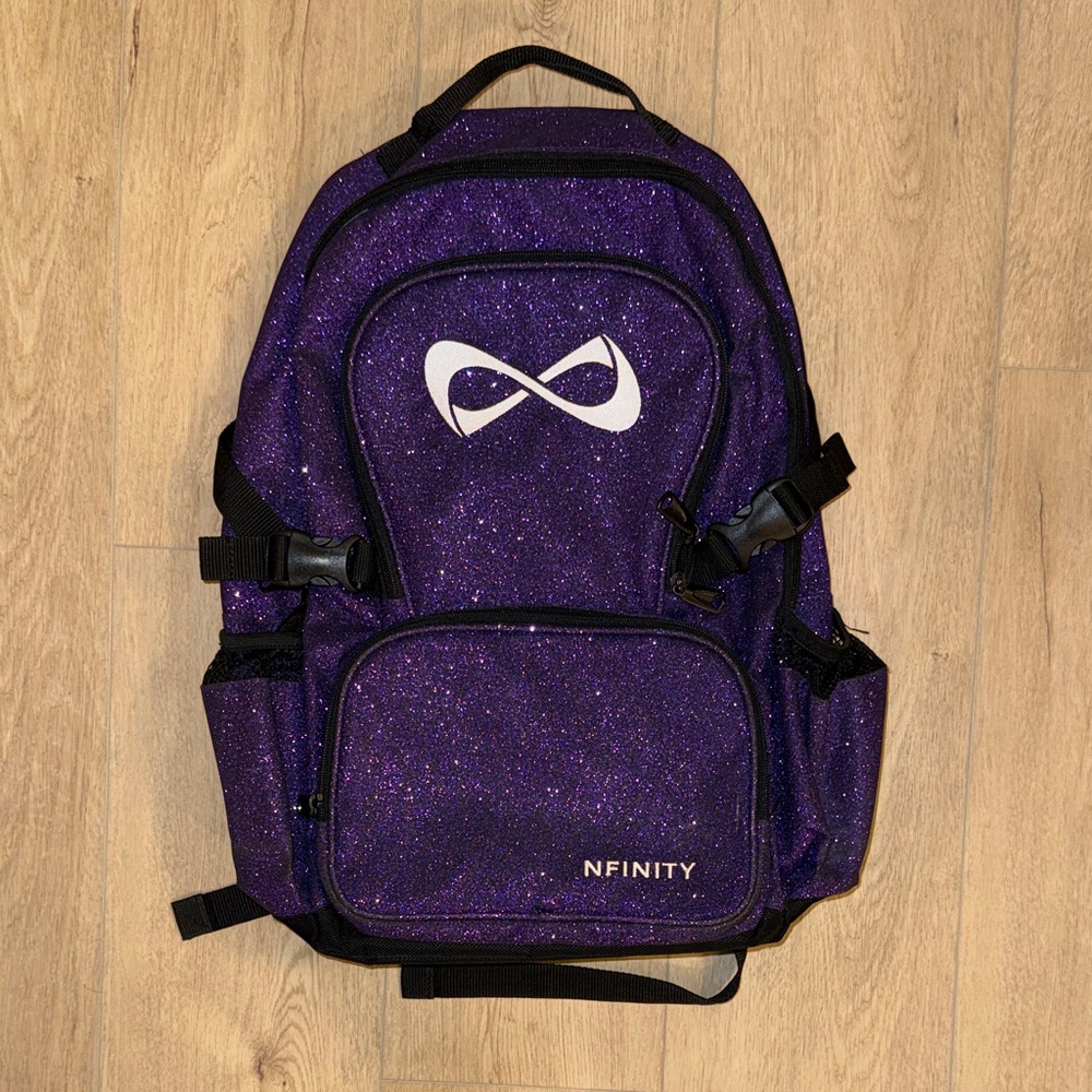 NFINITY Sparkly Purple Bag